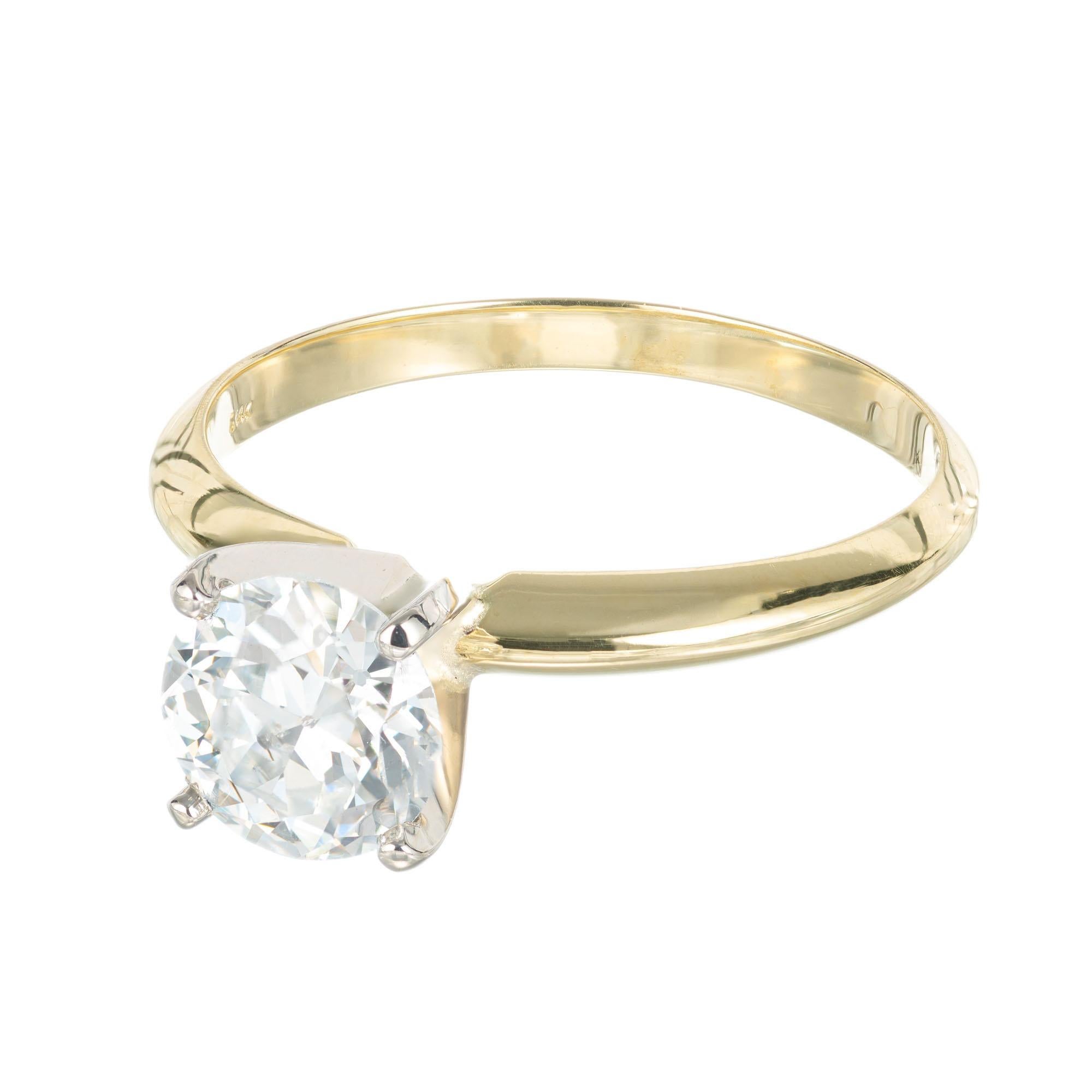 engagement single diamond ring