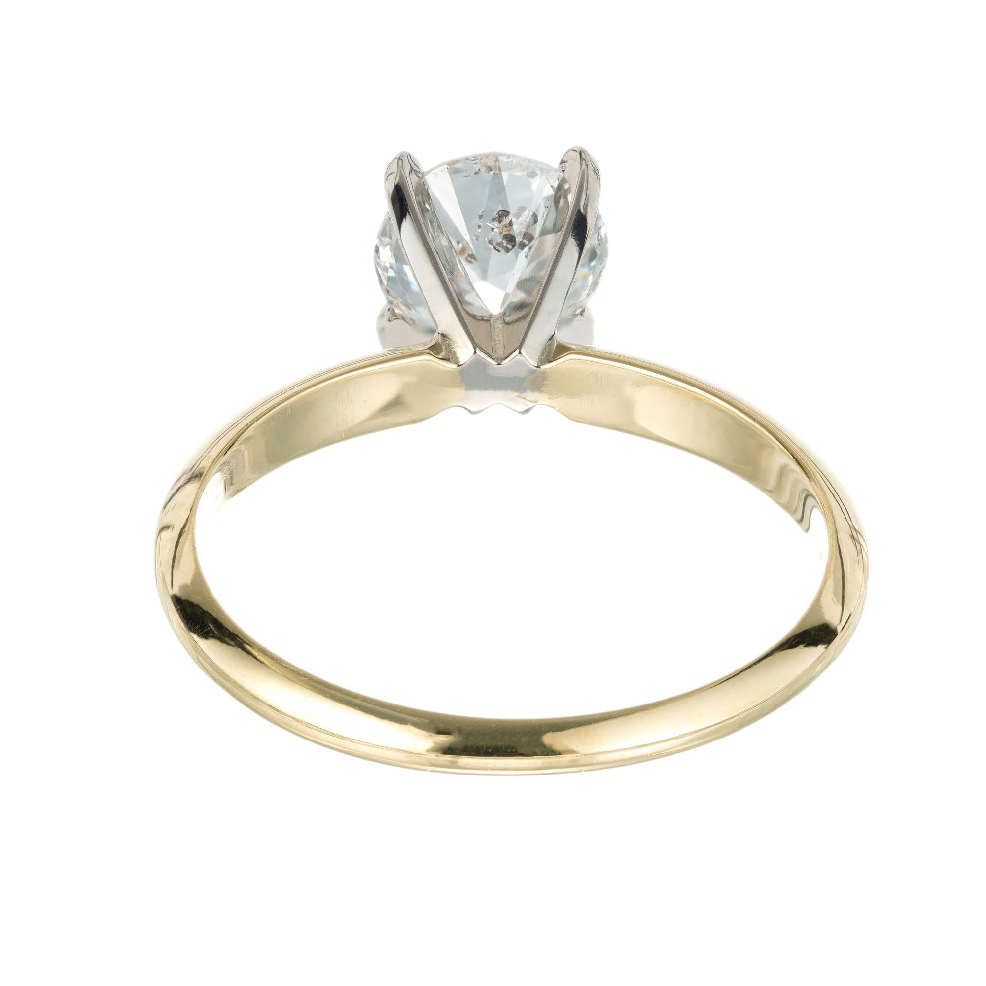 Peter Suchy Bague de fiançailles solitaire en or avec diamant de 1,09 carat certifié par le GIA en vente 3