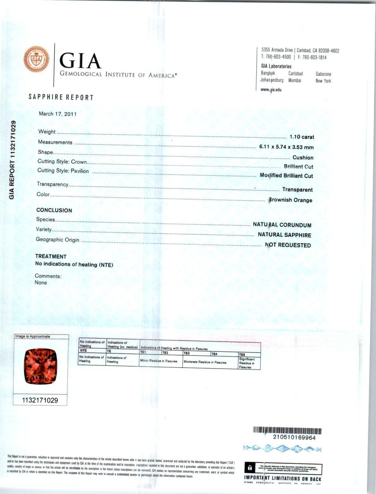 Verlobungsring aus Roségold mit GIA-zertifiziertem 1,10 Karat Saphir und Diamant von Peter Suchy im Angebot 3