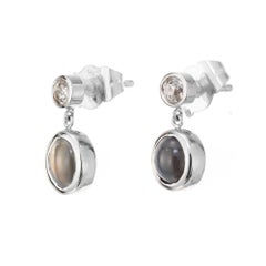 Peter Suchy GIA Certified 1.36 Carat Alexandrite Diamond Platinum Dangle Earring