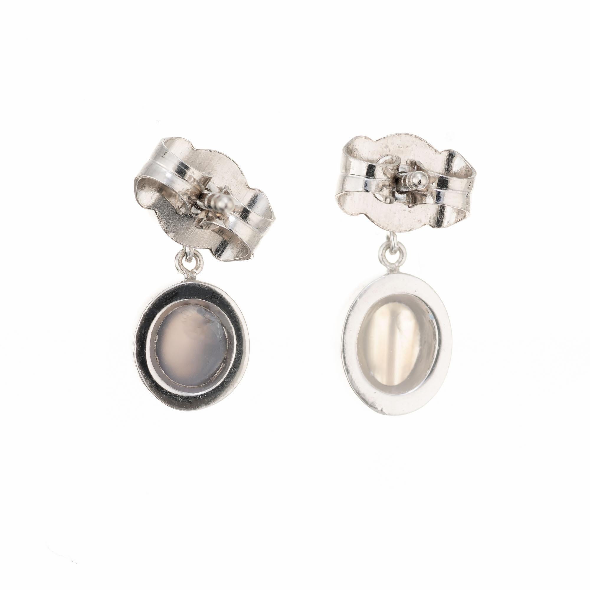 Women's Peter Suchy GIA Certified 1.36 Carat Alexandrite Diamond Platinum Dangle Earring