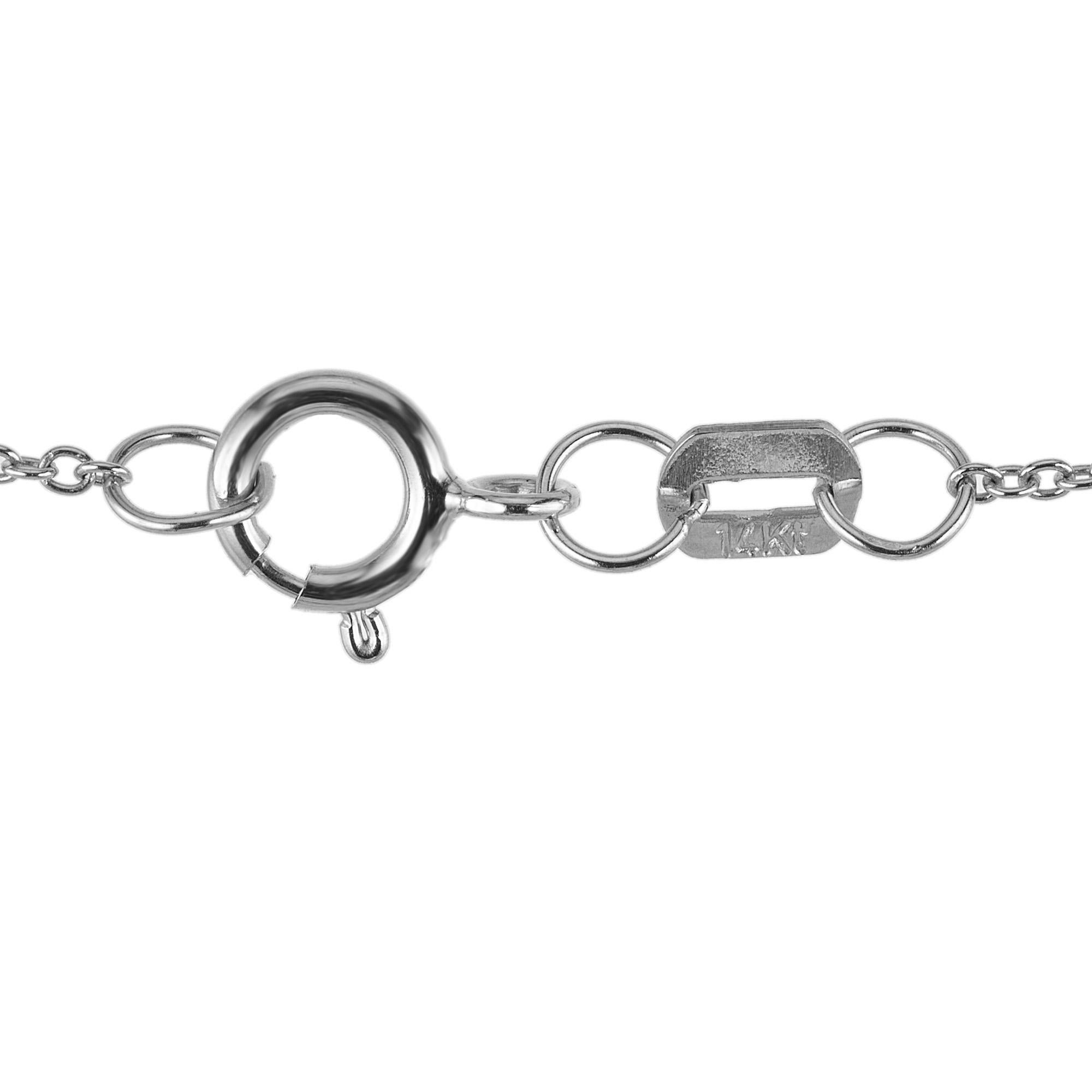 Peter Suchy Collana con ciondolo in oro bianco con diamante spinello certificato GIA da 1,48 carati in vendita 1