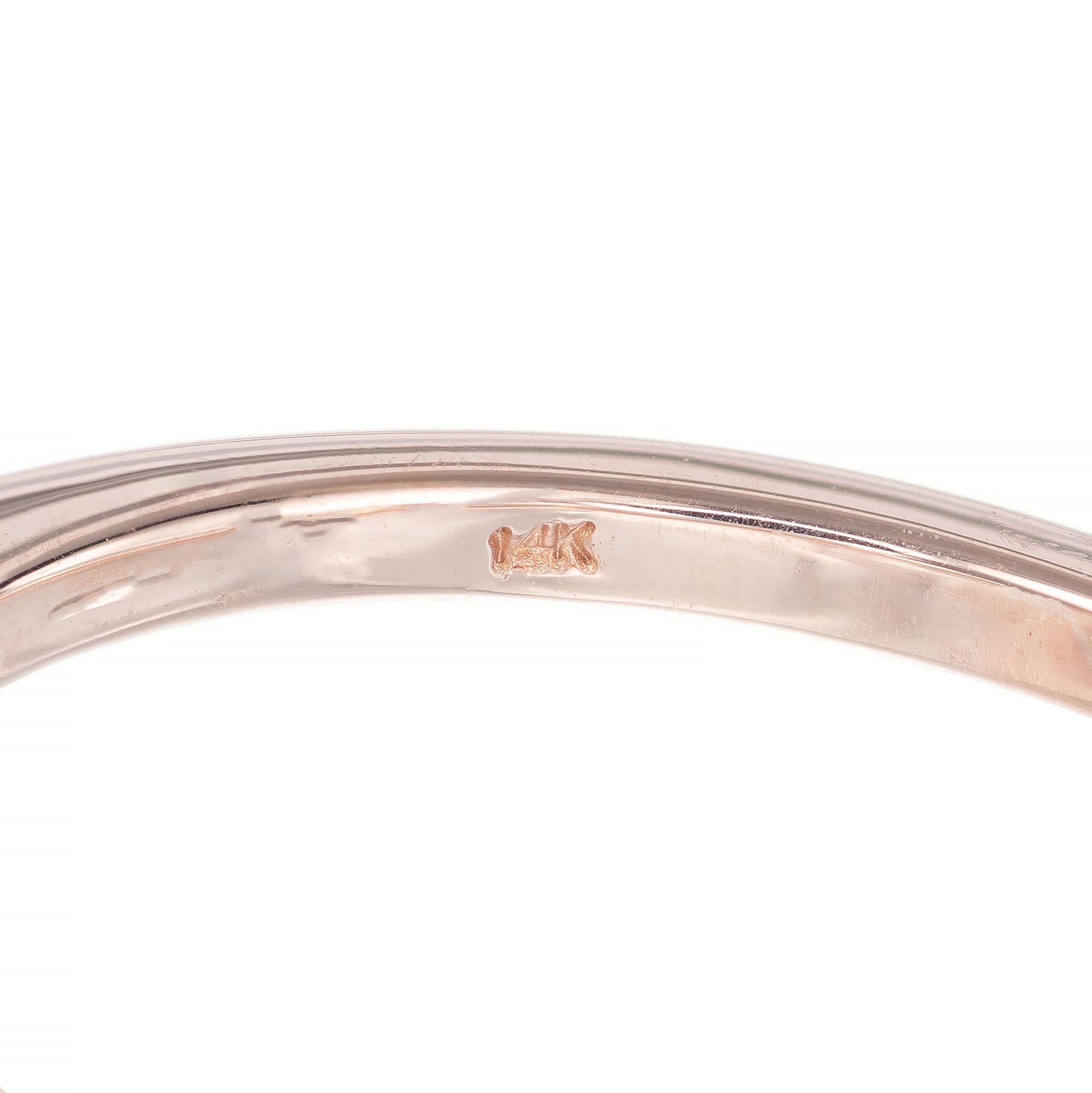 Peter Suchy GIA Certified 1.51 Carat Diamond Rose Gold Engagement Ring ...