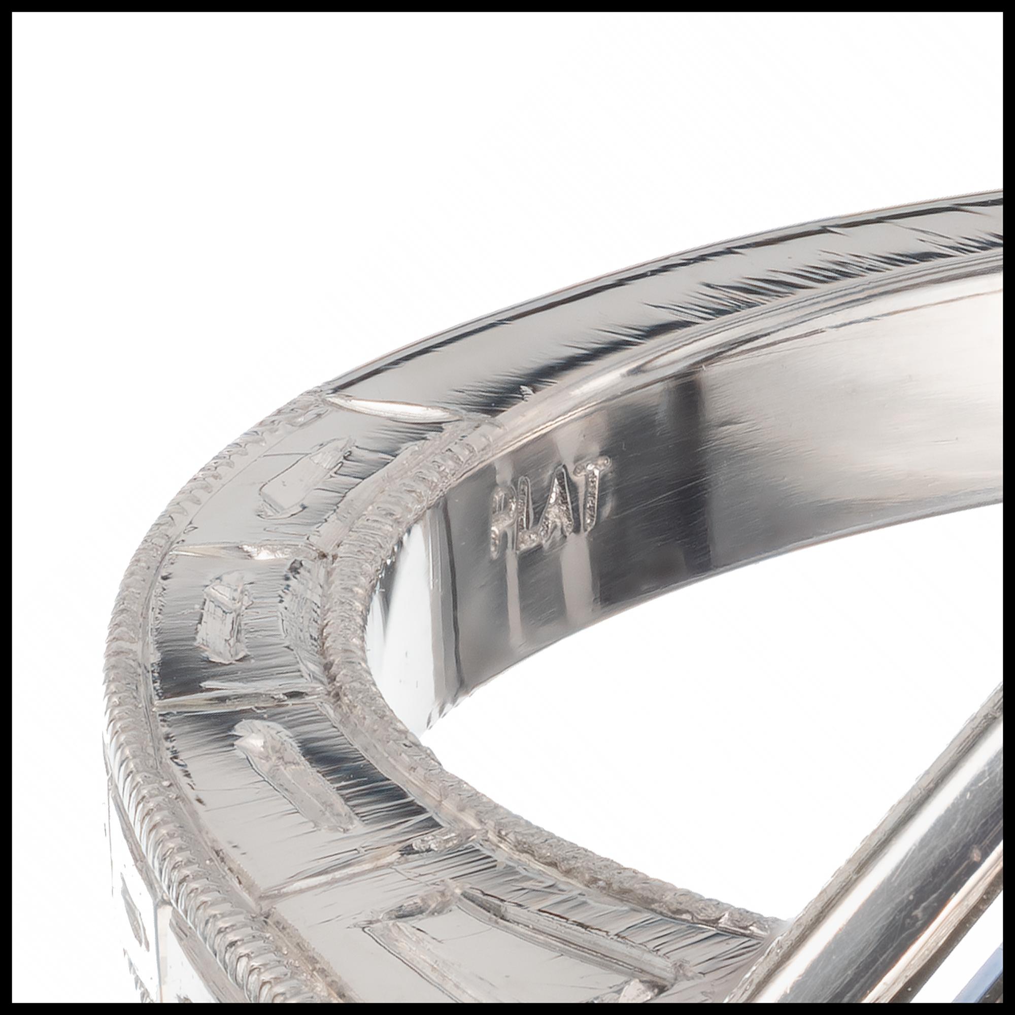 Peter Suchy GIA Certified 1.63 Carat Brown Diamond Platinum Engagement Ring 1