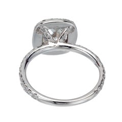 Peter Suchy GIA Certified 1.64 Carat Diamond Platinum Engagement Ring