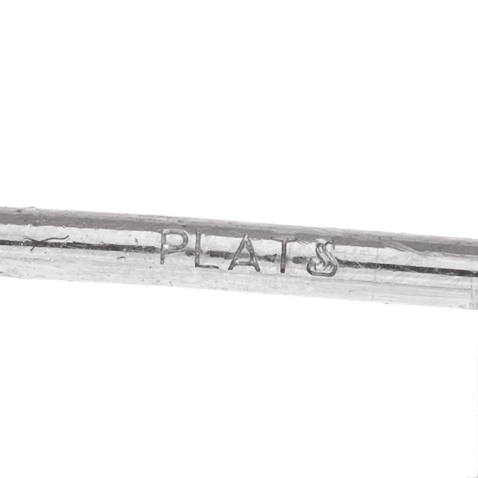 Peter Suchy GIA Certified 1.64 Carat Diamond Platinum Stud Earrings 3