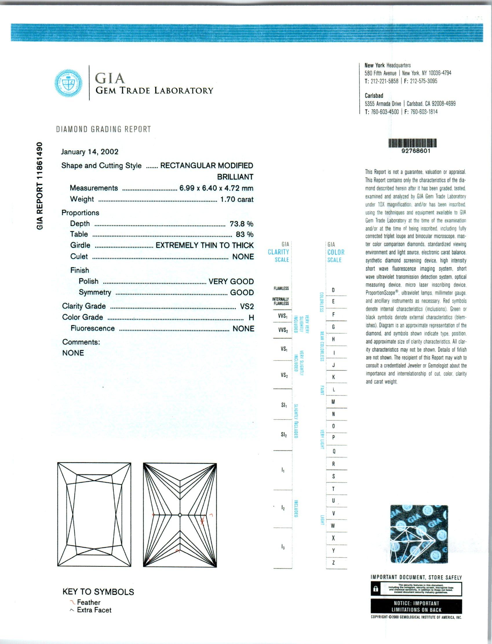 Verlobungsring aus Platin mit GIA-zertifiziertem 1,70 Karat Diamanten von Peter Suchy im Zustand „Neu“ im Angebot in Stamford, CT