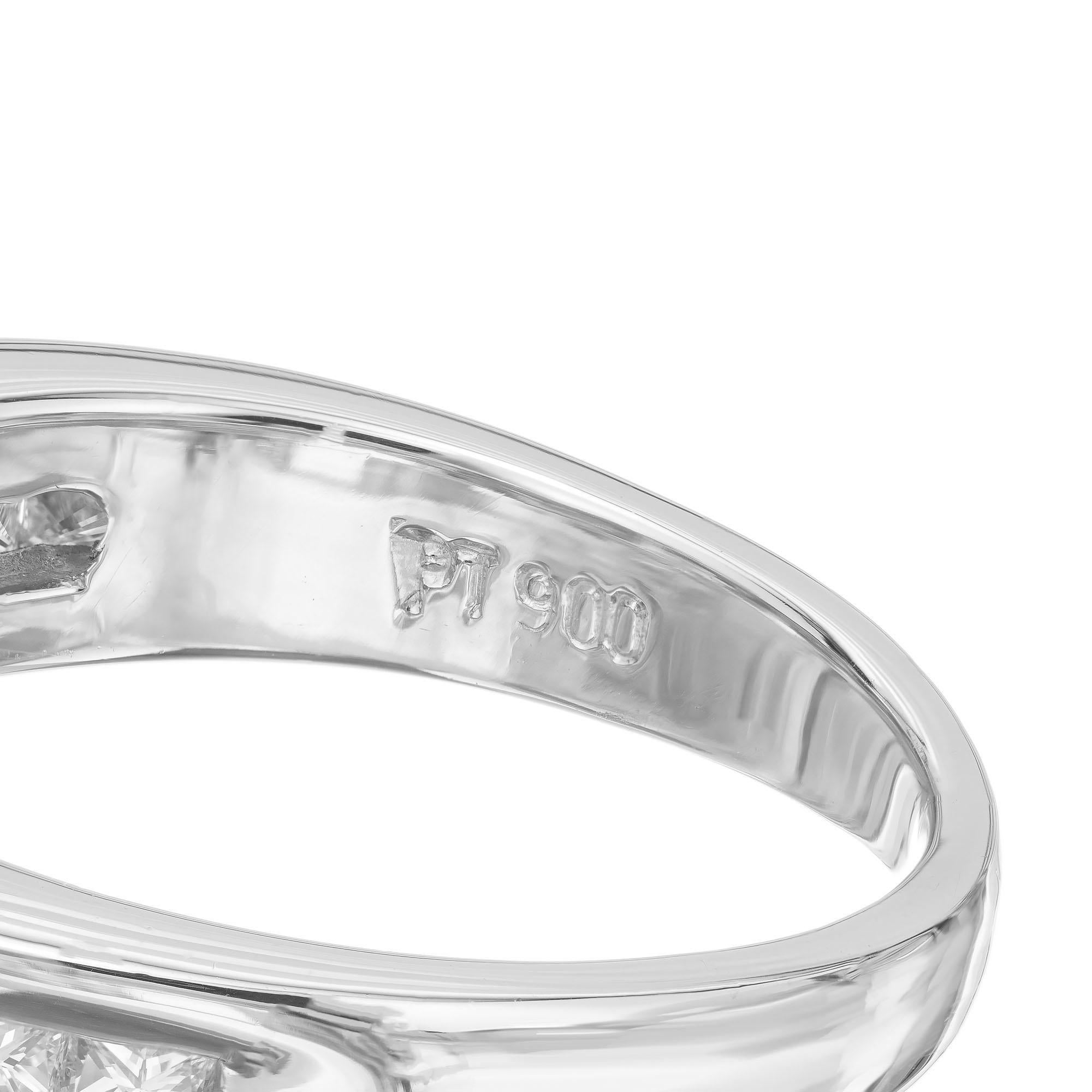 Bague de fiançailles Peter Suchy en platine avec diamants certifiés GIA de 1,70 carat en vente 3