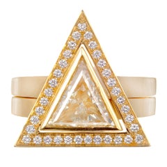 Peter Suchy, bague de fiançailles en or avec diamants certifiés GIA de 1,72 carat