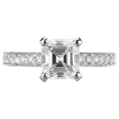 Verlobungsring aus Platin mit GIA-zertifiziertem 1,83 Karat Diamant von Peter Suchy
