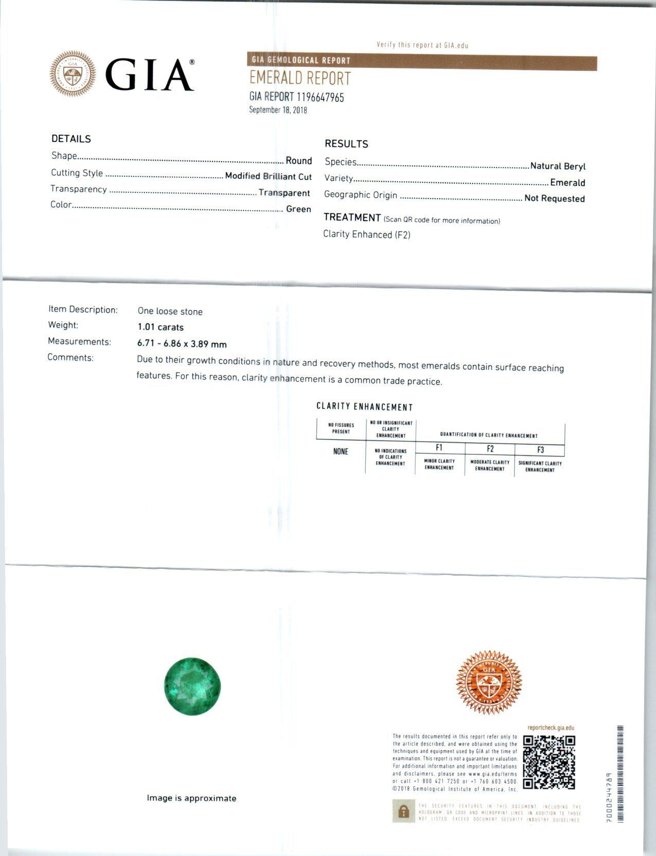 Peter Suchy GIA Certified 1.90 Carat Emerald Diamond 18 Karat Gold Earrings For Sale 1