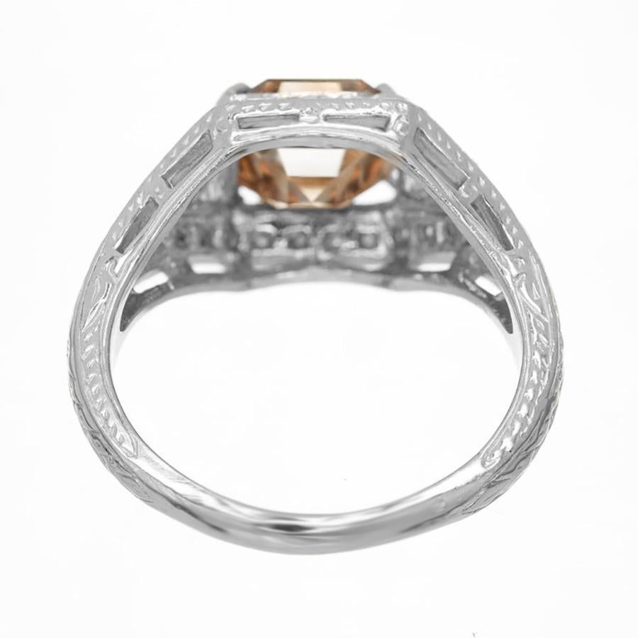 brown engagement ring