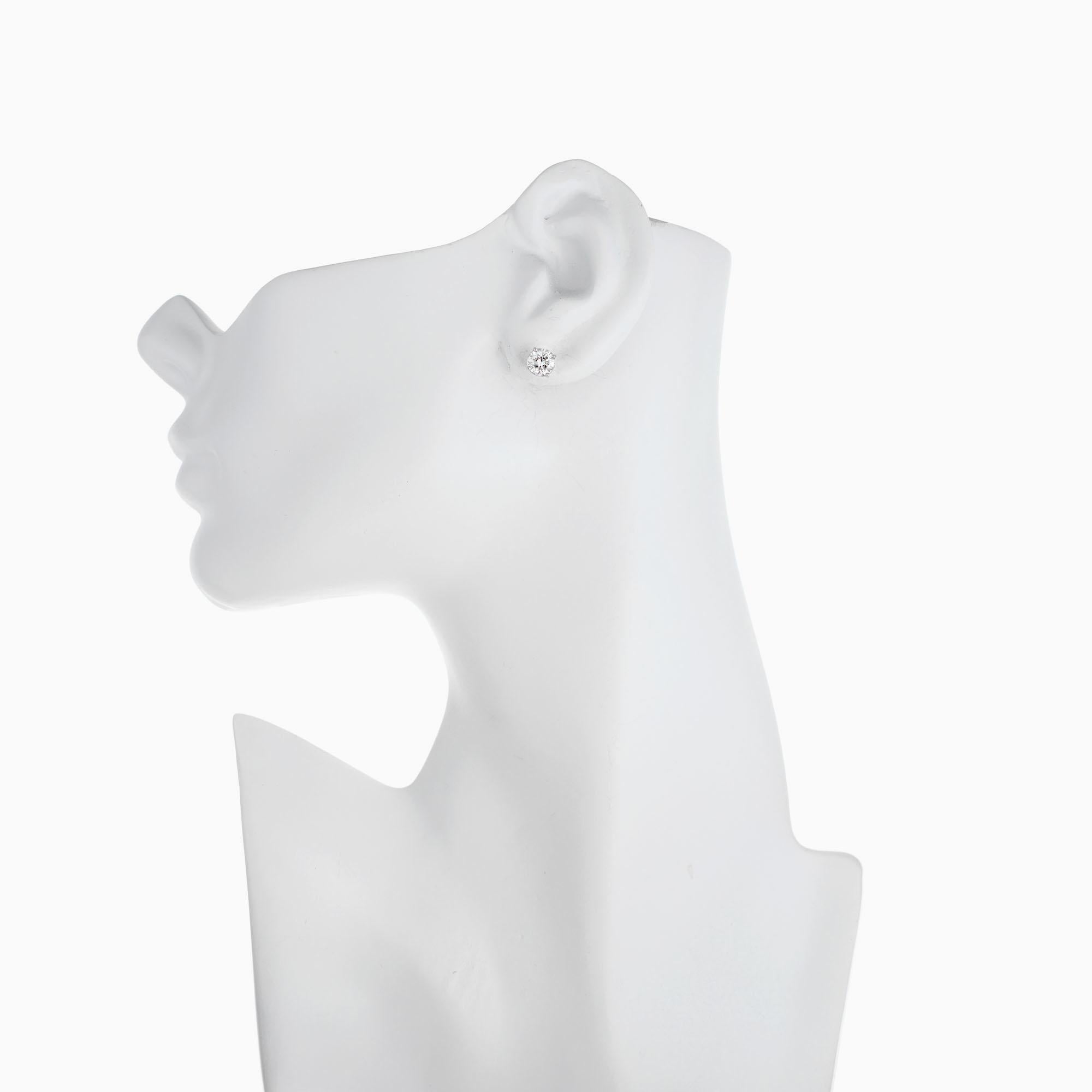 Peter Suchy GIA Certified 2.01 Carat Diamond Platinum Stud Earrings 5