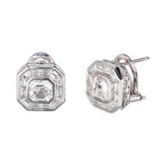 Peter Suchy Orecchini in platino con diamante certificato GIA da 2,04 carati