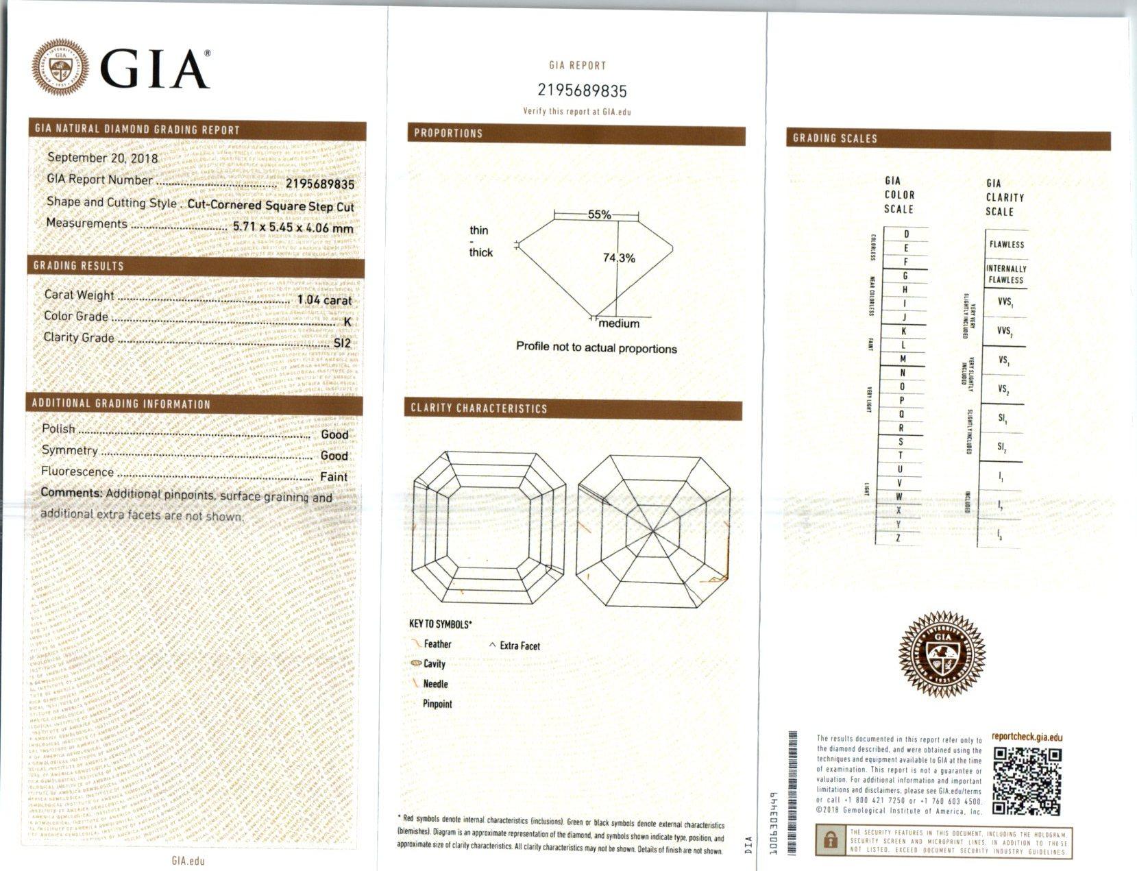 Peter Suchy GIA Certified 2.08 Carat Diamond Platinum Stud Earrings 1