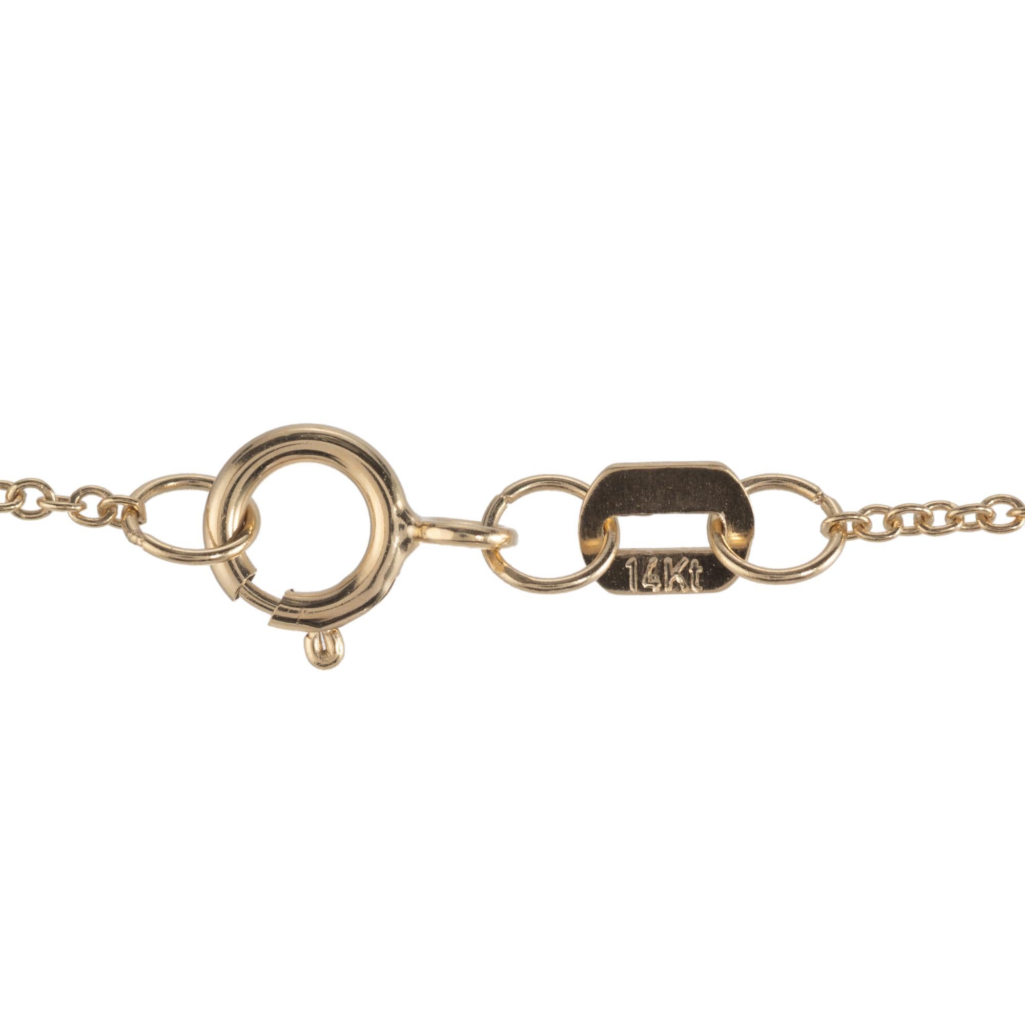 Peter Suchy GIA Certified 2.17 Carat Sapphire Diamond Yellow Gold Necklace en venta 1