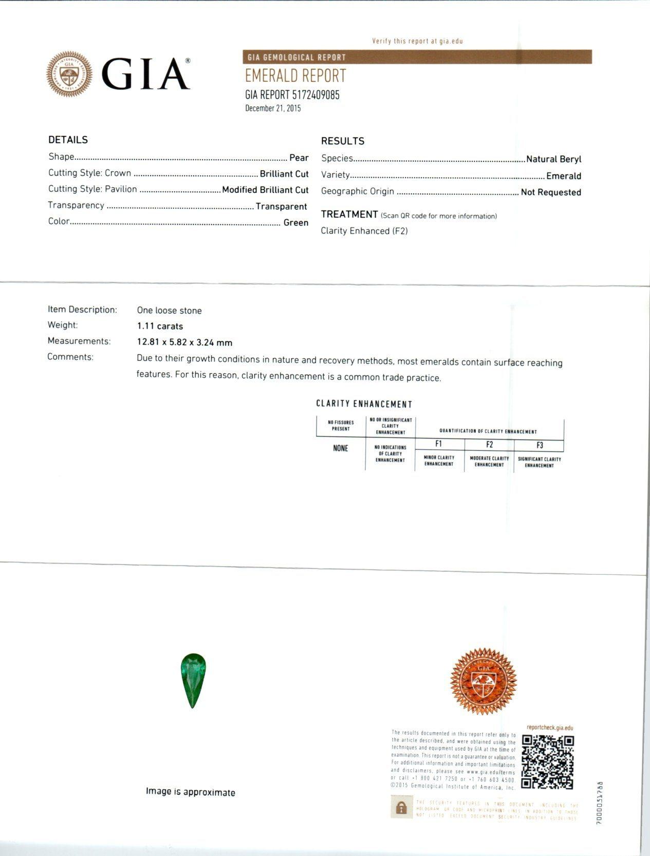 Weißgold-Ohrhänger, GIA-zertifizierter 2,23 Karat Smaragd-Diamant von Peter Suchy im Angebot 3
