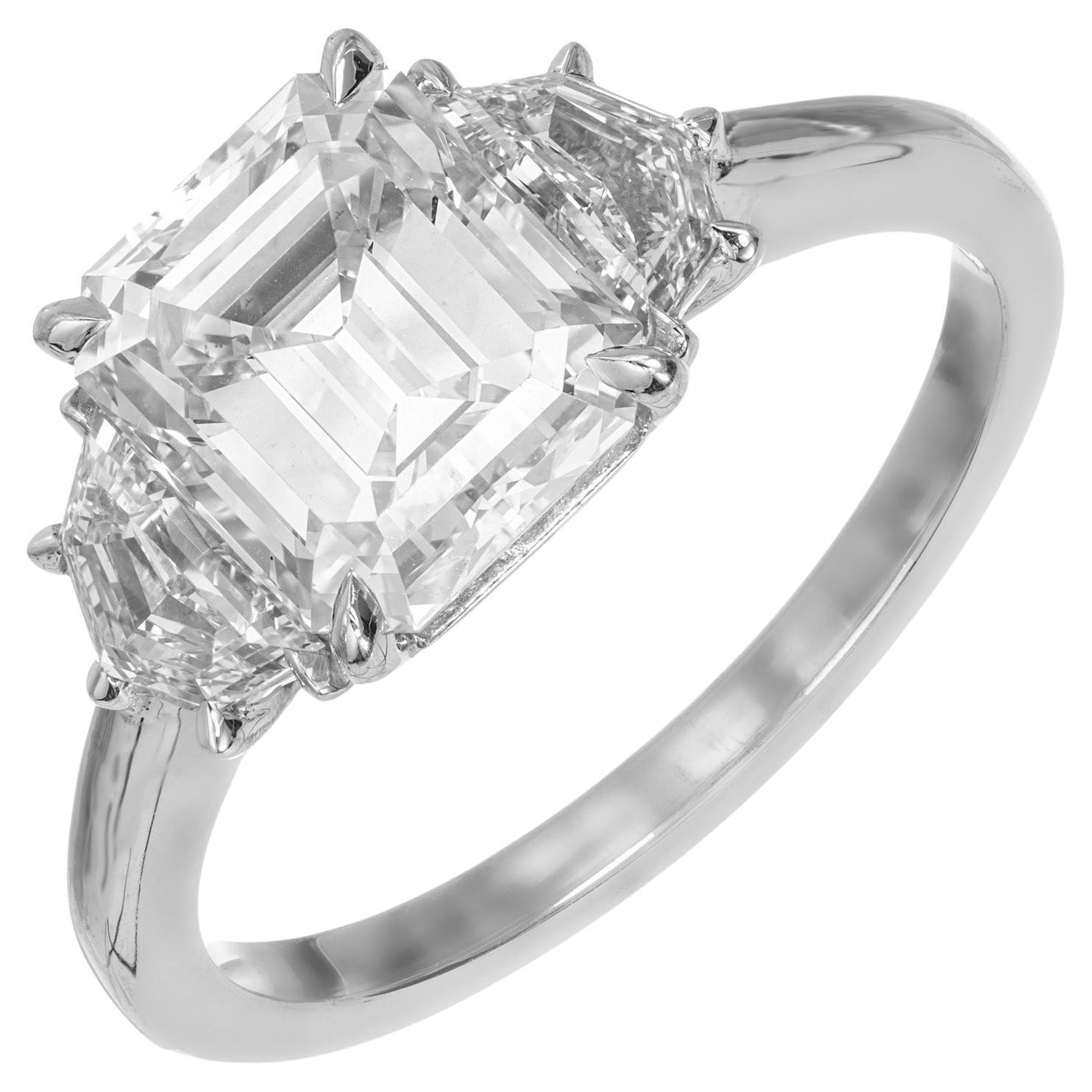 Peter Suchy GIA Certified 2.32 Carat Diamond Platinum Ring For Sale