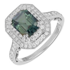 Verlobungsring mit GIA-zertifiziertem 2,45 Karat Saphir und Diamant in Gold von Peter Suchy