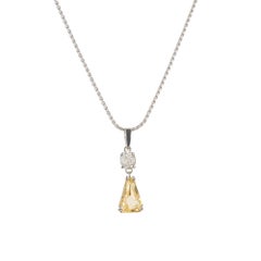 Peter Suchy GIA Certified 2.57 Carat Sapphire Diamond Platinum Pendant Necklace