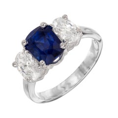 Peter Suchy GIA zertifizierter 2.74 Karat Saphir-Diamant-Ring