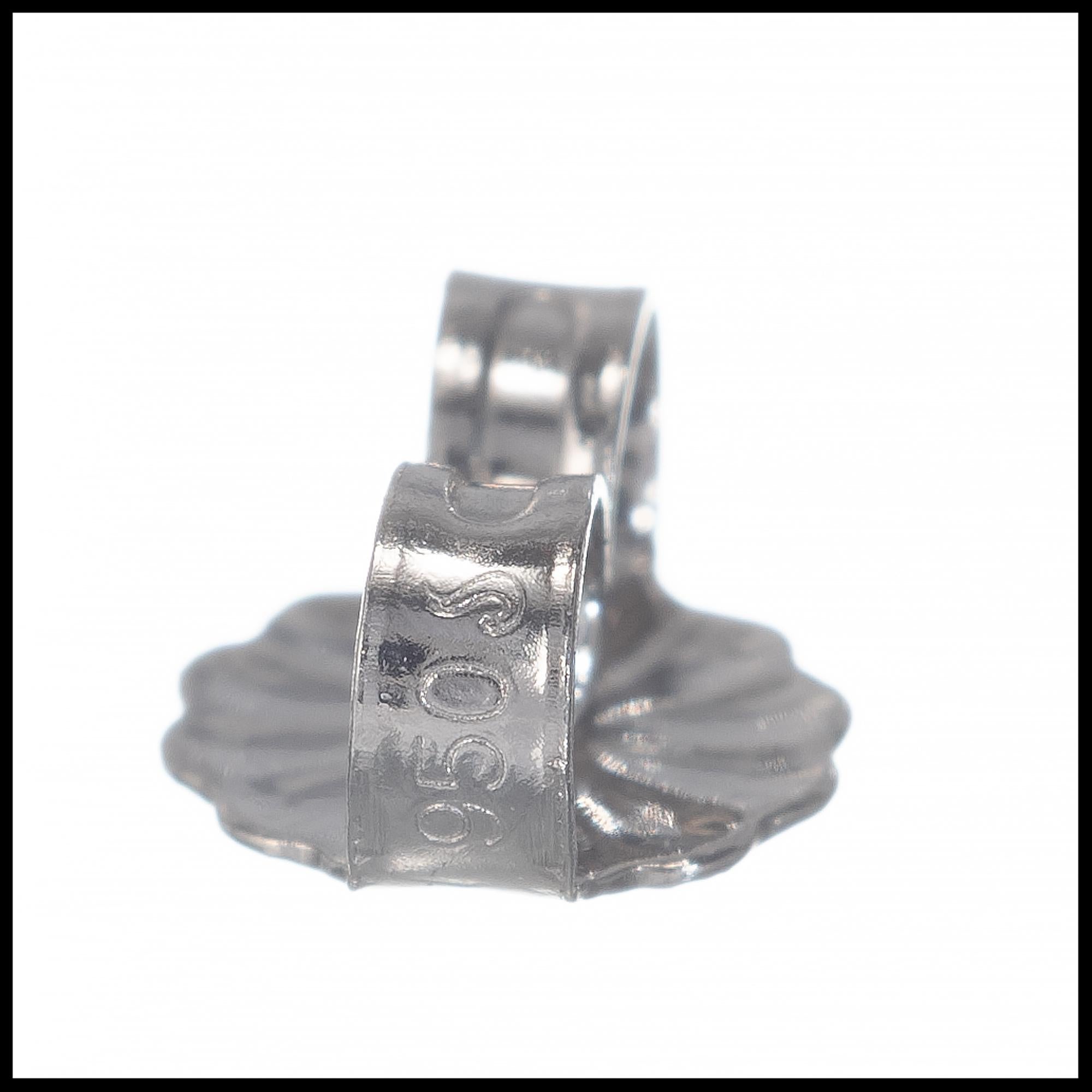 Peter Suchy GIA Certified 3.00 Carat Diamond Platinum Stud Earrings 1
