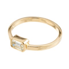 Peter Suchy Anello di fidanzamento in oro giallo con diamante da 0,37 carati certificato GIA