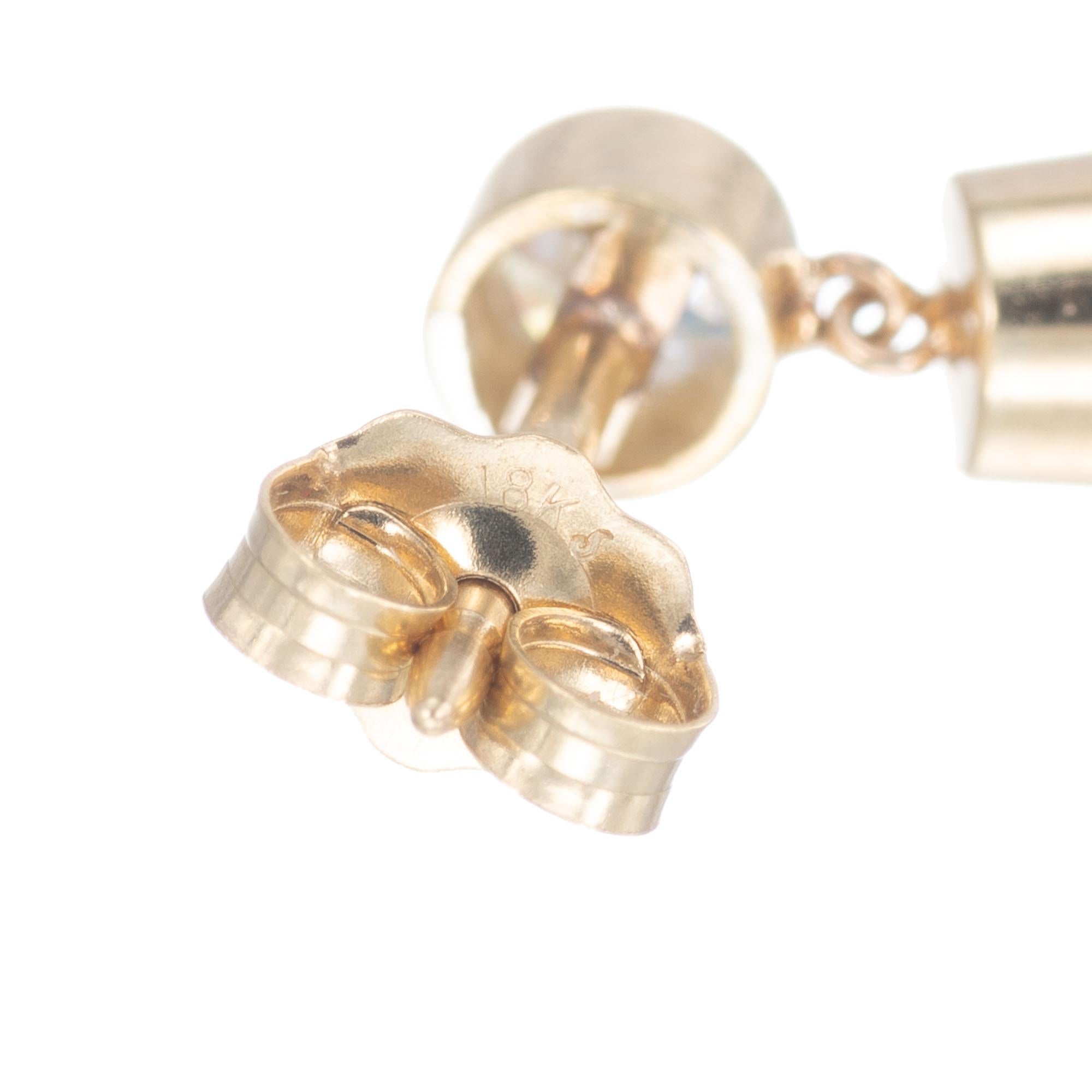 Gelbgold-Ohrhänger mit GIA-zertifiziertem 3,79 Karat Smaragd und Diamant von Peter Suchy Damen im Angebot