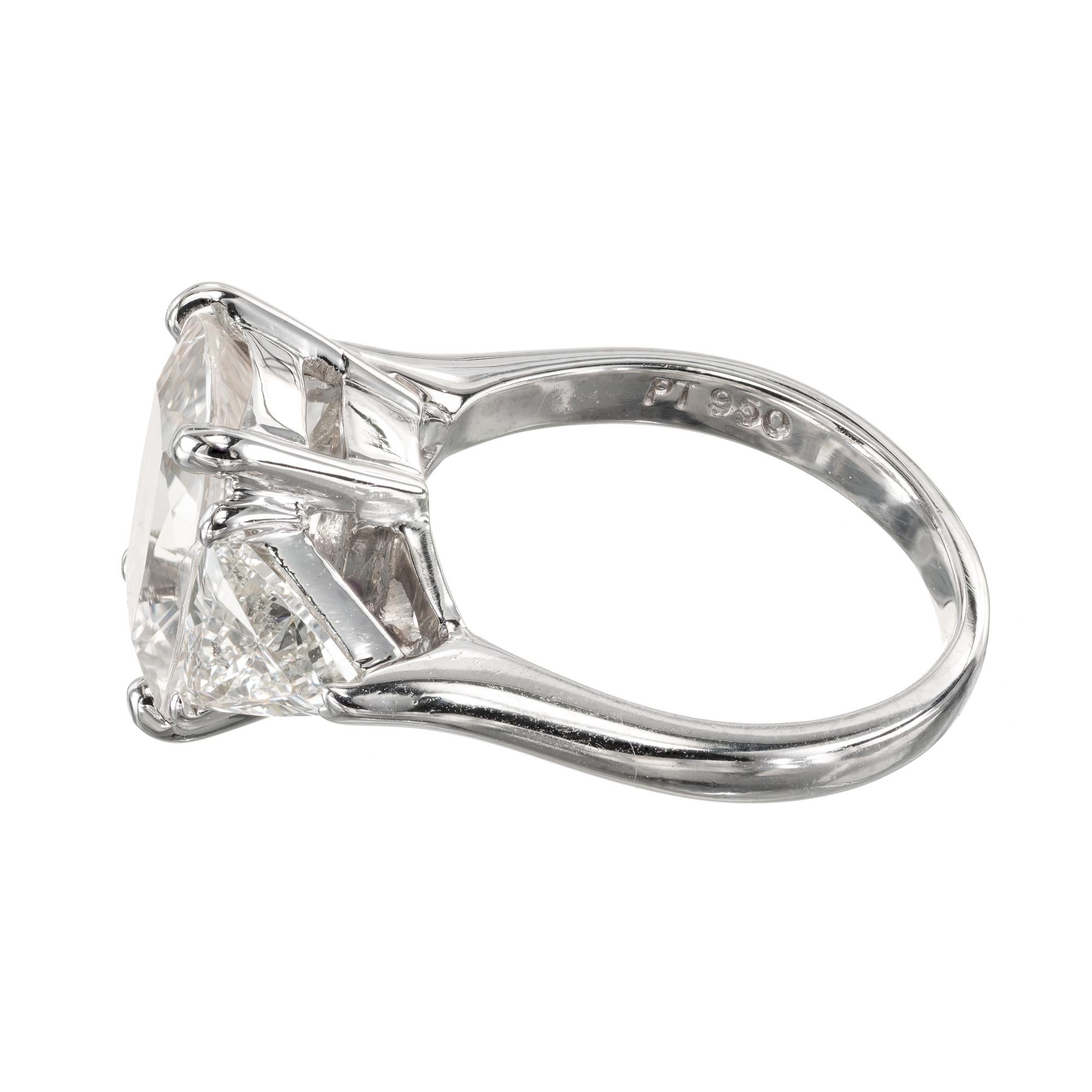 Peter Suchy GIA Certified 4.42 Carat Sapphire Diamond Platinum Engagement Ring 1
