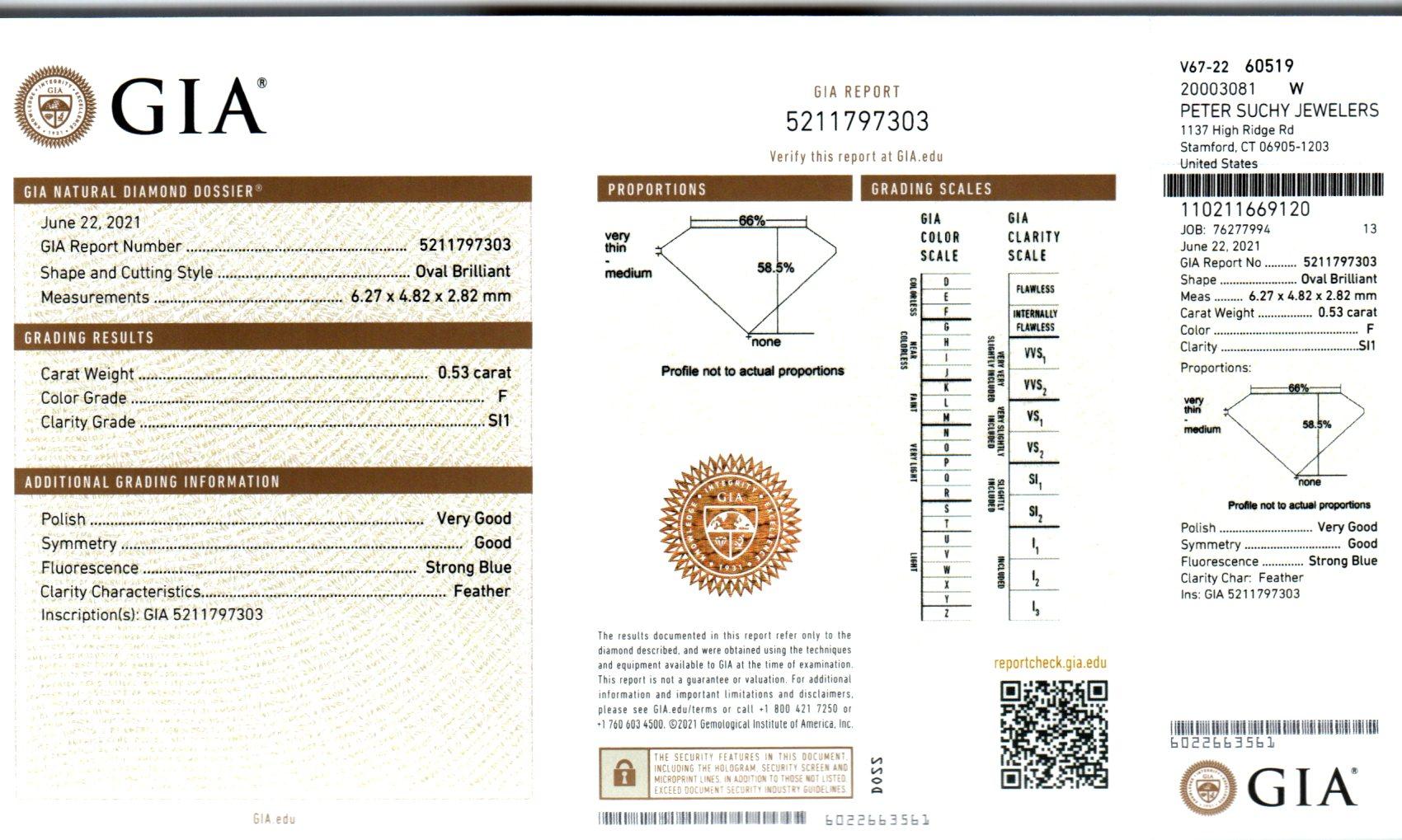 Platin-Ohrhänger mit GIA-zertifiziertem 5.03 Karat Saphir und Diamant von Peter Suchy im Angebot 3