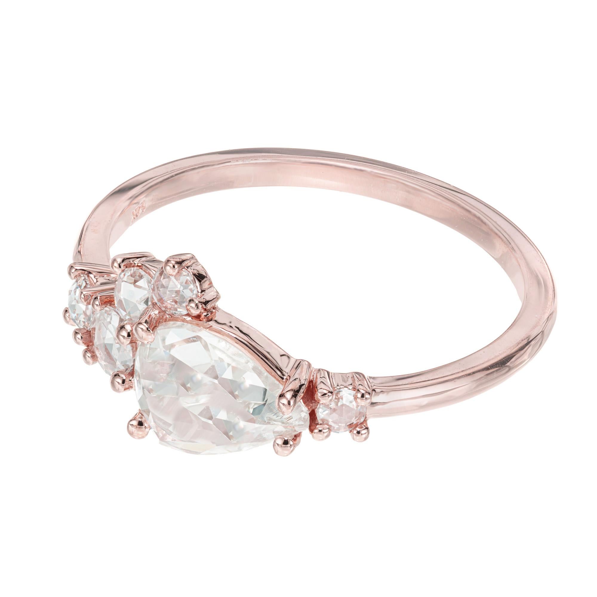 Verlobungsring aus Roségold mit GIA-zertifiziertem 1,55 Karat Diamant von Peter Suchy im Zustand „Neu“ im Angebot in Stamford, CT