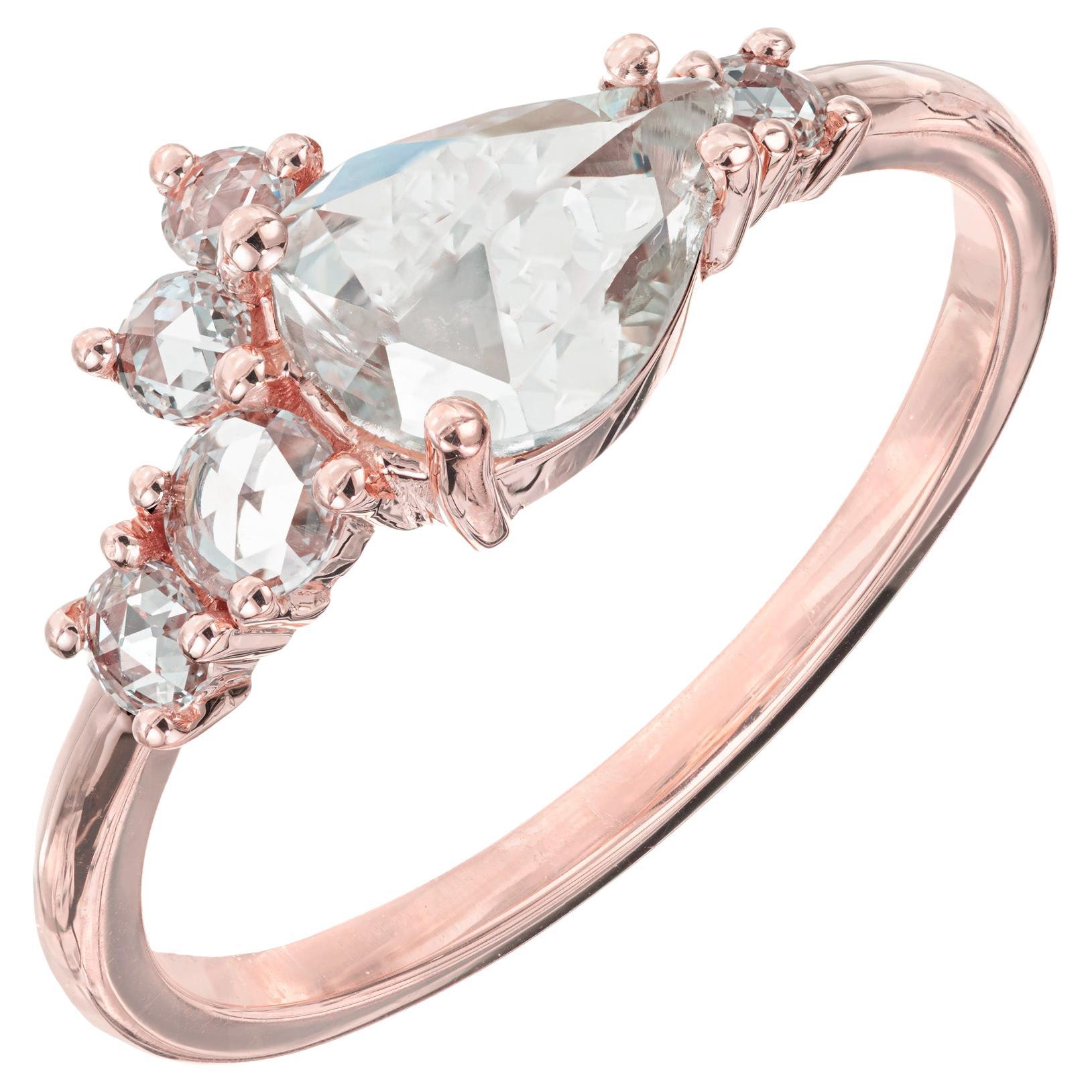 Peter Suchy GIA Certified .55 Carat Diamond Rose Gold Engagement Ring