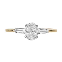 Peter Suchy GIA Certified .63 Carat Diamond Two Tone Gold Engagement Ring