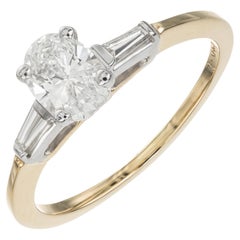 Peter Suchy Anello di fidanzamento in oro bicolore con diamante certificato GIA da 0,63 carati