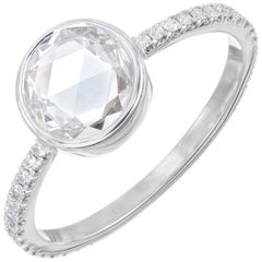Peter Suchy GIA Certified .77 Carat Diamond White Gold Engagement Ring