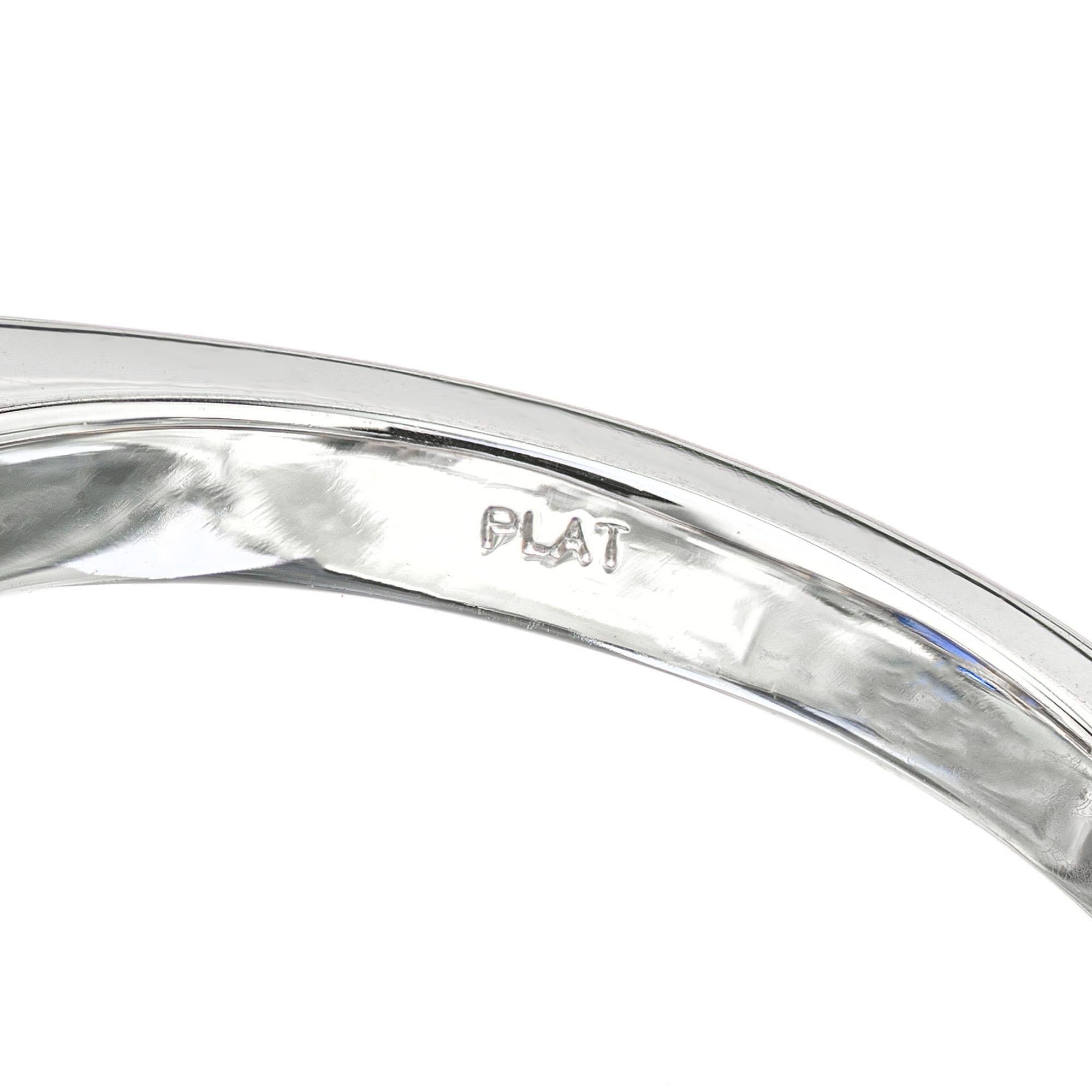 Peter Suchy GIA 8.16 Carat Sapphire Diamond Platinum Three-Stone Engagement Ring For Sale 1