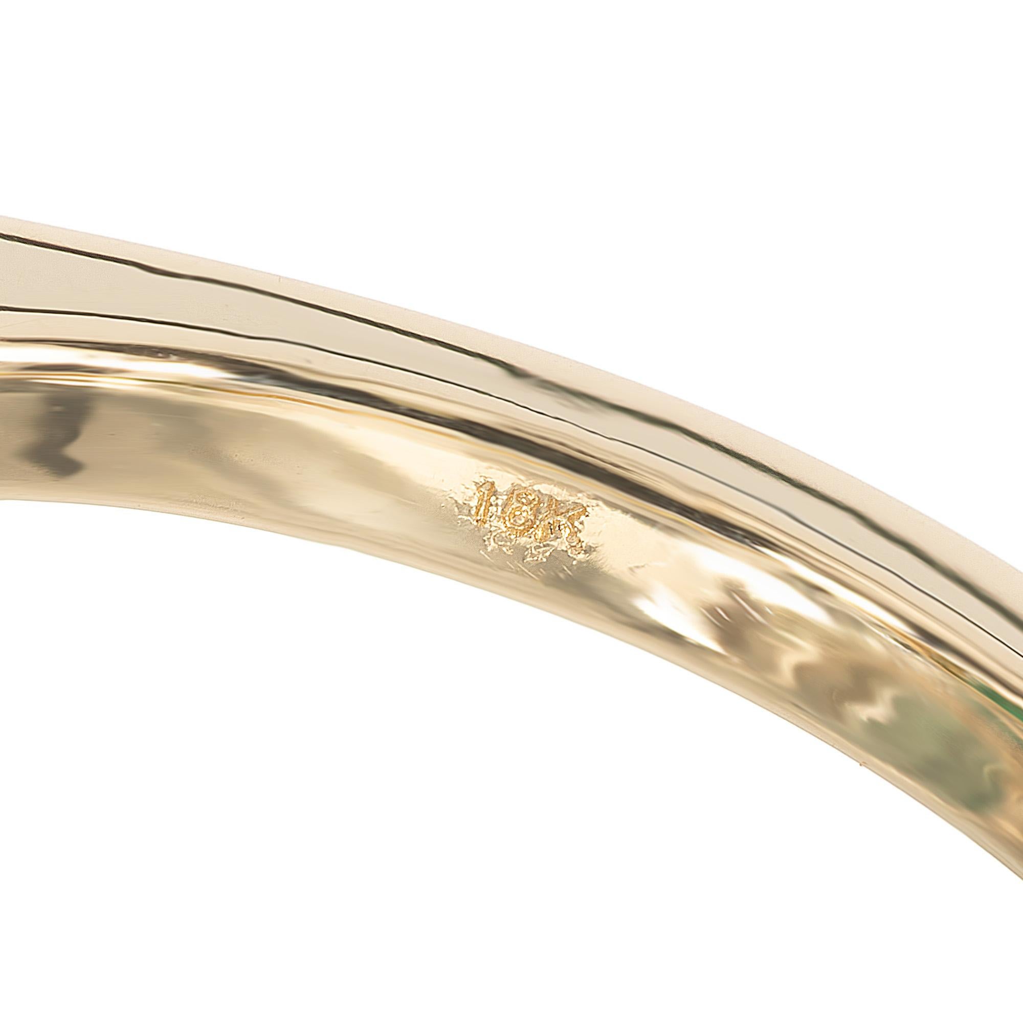 Peter Suchy GIA Certified 8.99 Carat Emerald Diamond Yellow Gold Cocktial Ring For Sale 3