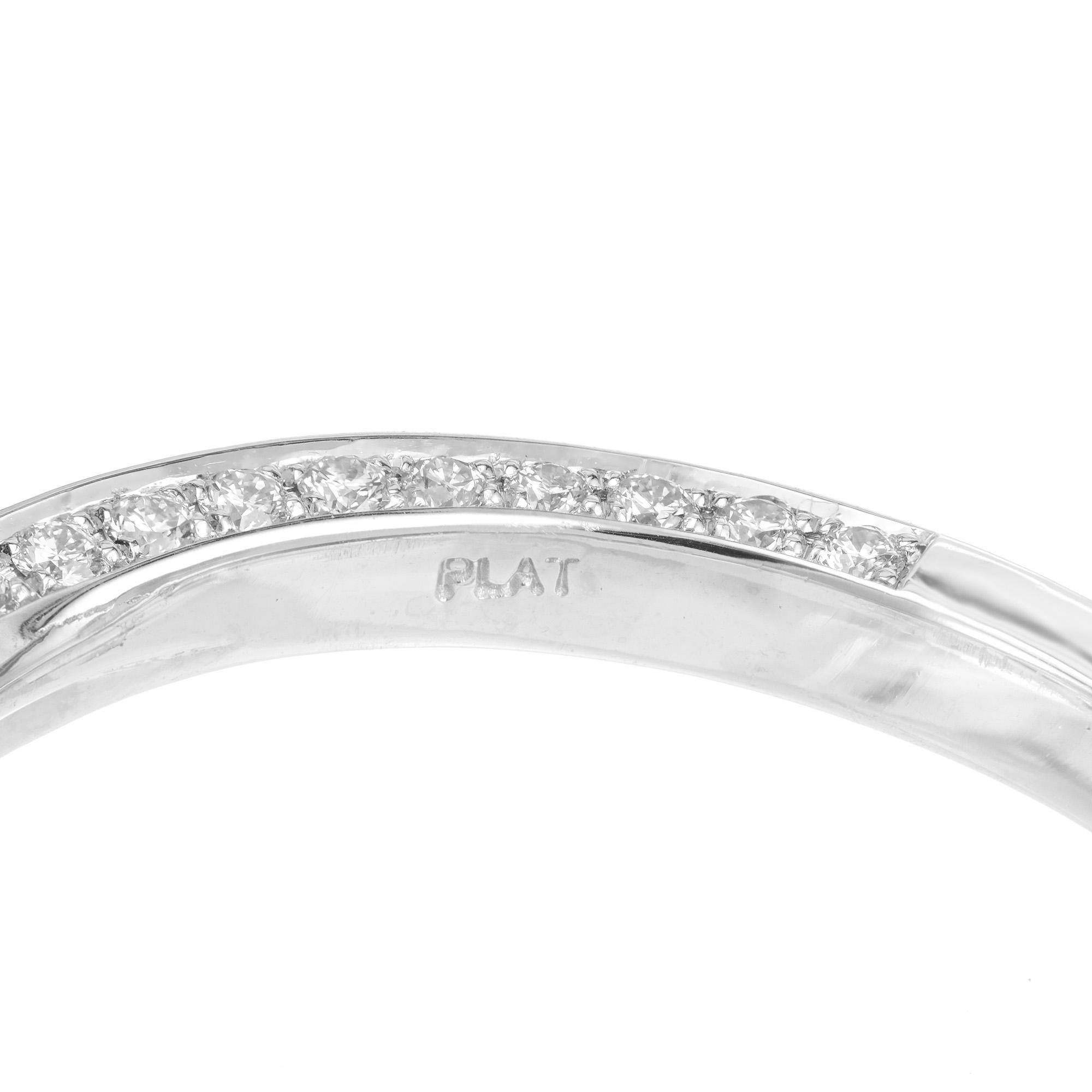 Peter Suchy GIA Certified Princess Cut Diamond Halo Engagement Ring For Sale 3