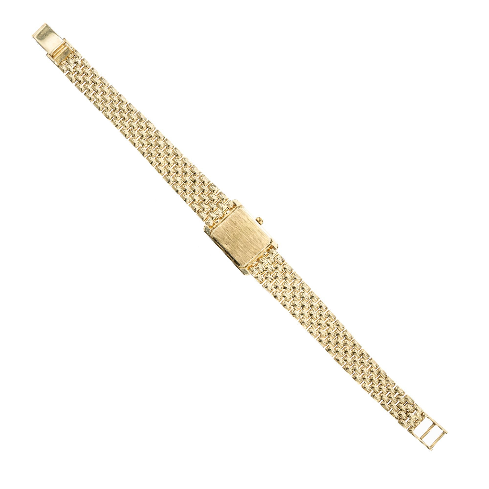 Women's Peter Suchy Yellow Gold Ladies Wristwatch For Sale