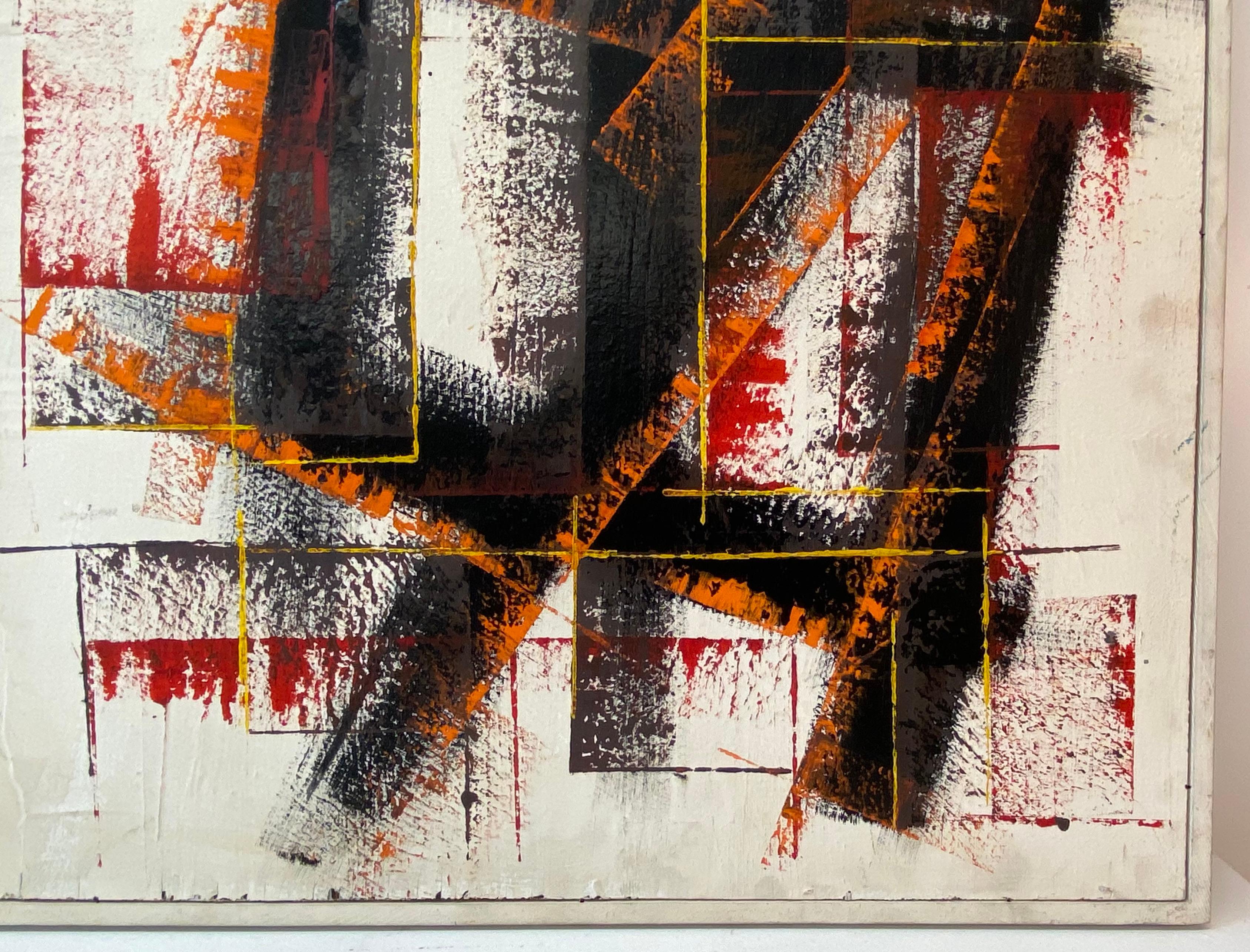Peter Sword Vintage Abstract Triptych Oil Paintings C.1970s For Sale 5