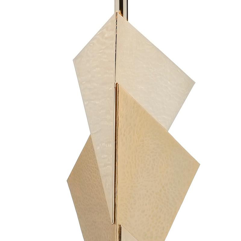 Hand-Crafted Peter Table Lamp in Mat Gold-Plated Brass For Sale