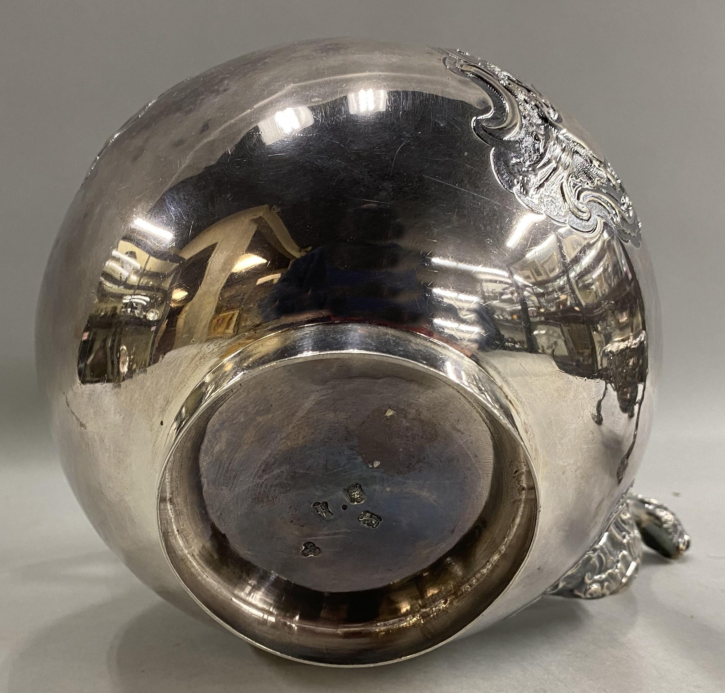 Bollitore in argento sterling George II di A. Taylor con supporto, 1741 in vendita 4