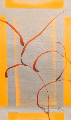Sans Titre (Gestural Abstract, Yellow, Gold, Red, Expressionism, ~30% OFF)