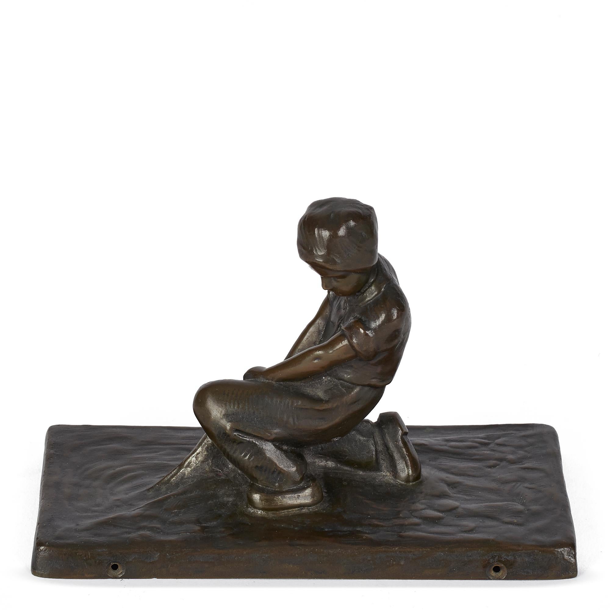 Bronze Peter Tereszczuk sculpture viennoise figurative en bronze, vers 1910 en vente