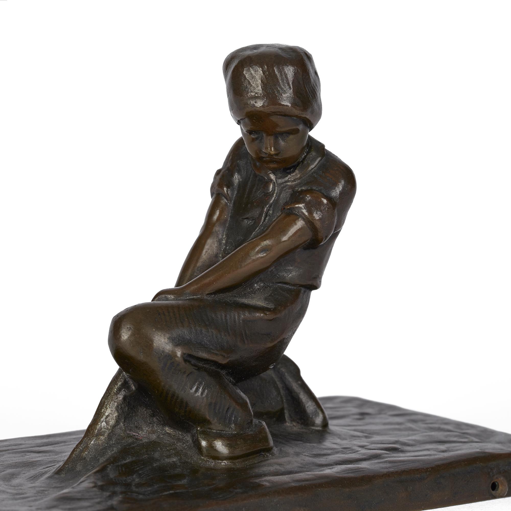 Early 20th Century Peter Tereszczuk Viennese Figural Bronze Sculpture, circa 1910 For Sale