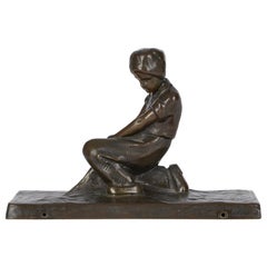 Antique Peter Tereszczuk Viennese Figural Bronze Sculpture, circa 1910