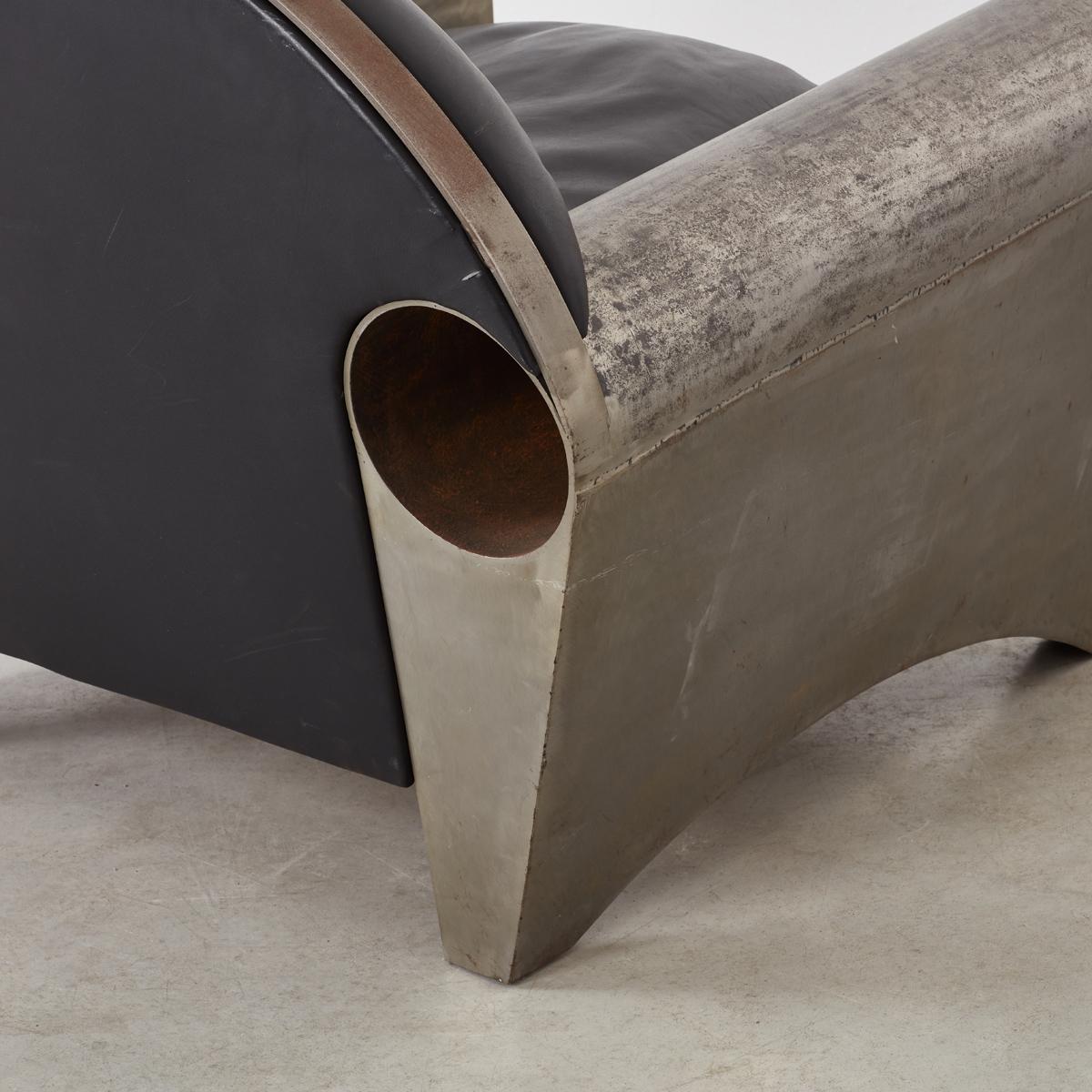 Peter Thode Steel Lounge Chair, Germany, 1991 3