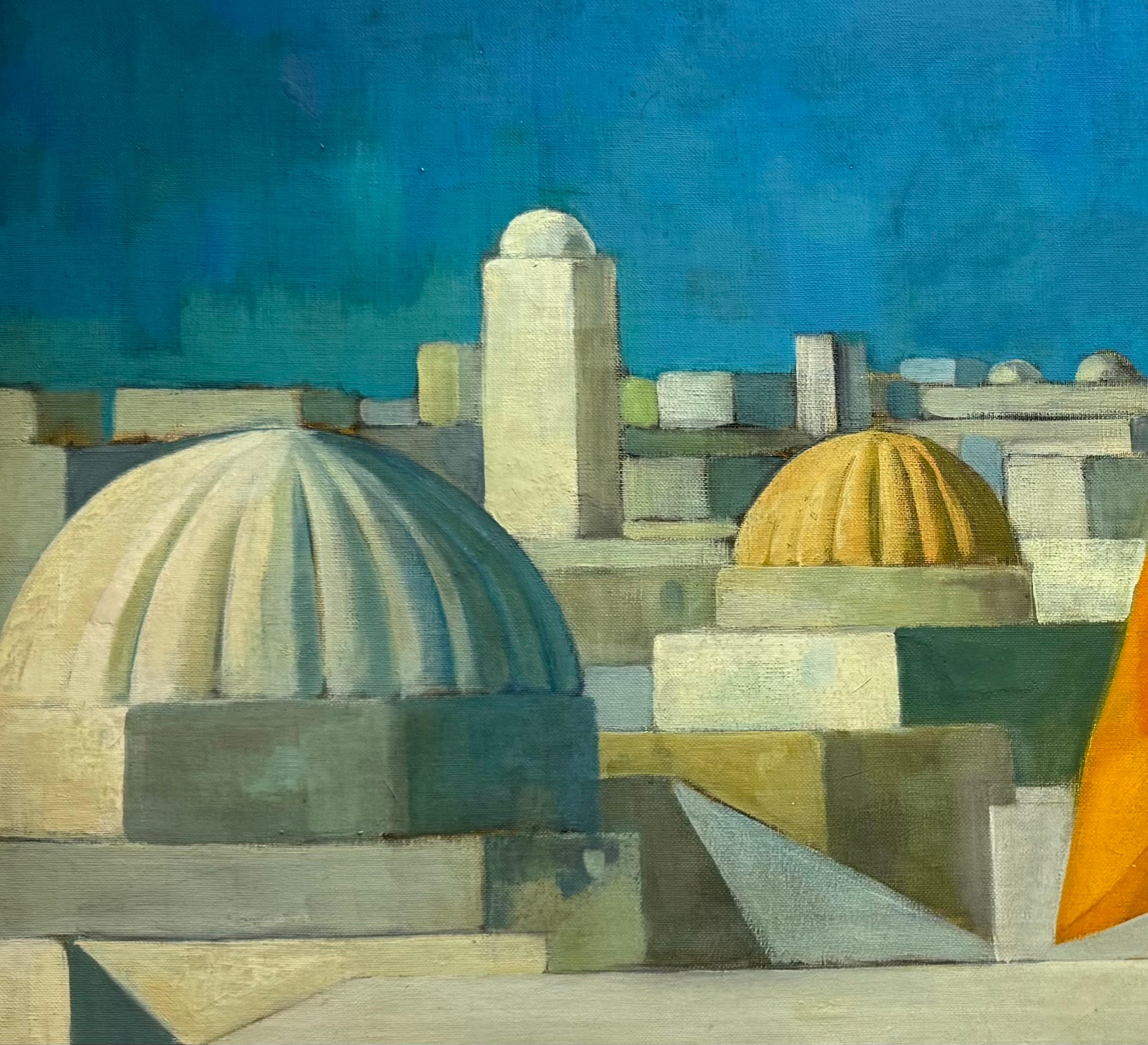 Peter Todd Mitchell (1924-1988) è stato un pittore americano e un designer di tessuti e carte da parati i cui viaggi e gli stravaganti circoli sociali hanno ispirato il gusto per l'esotico. 

Questo esotico dipinto orientalista di fine secolo