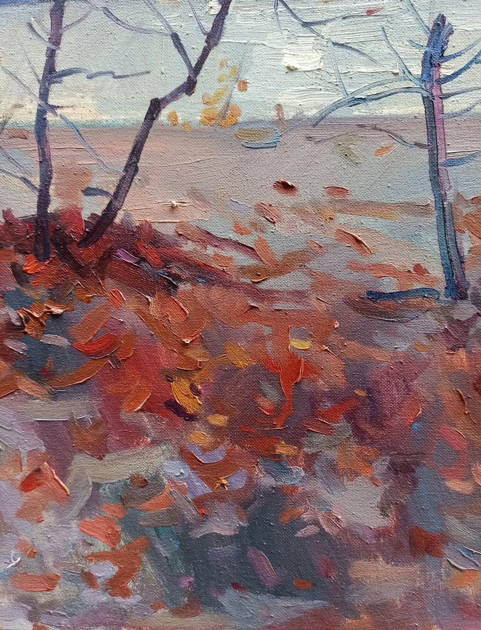 Autumn Landscape, Original oil Painting, Ready to Hang For Sale 1