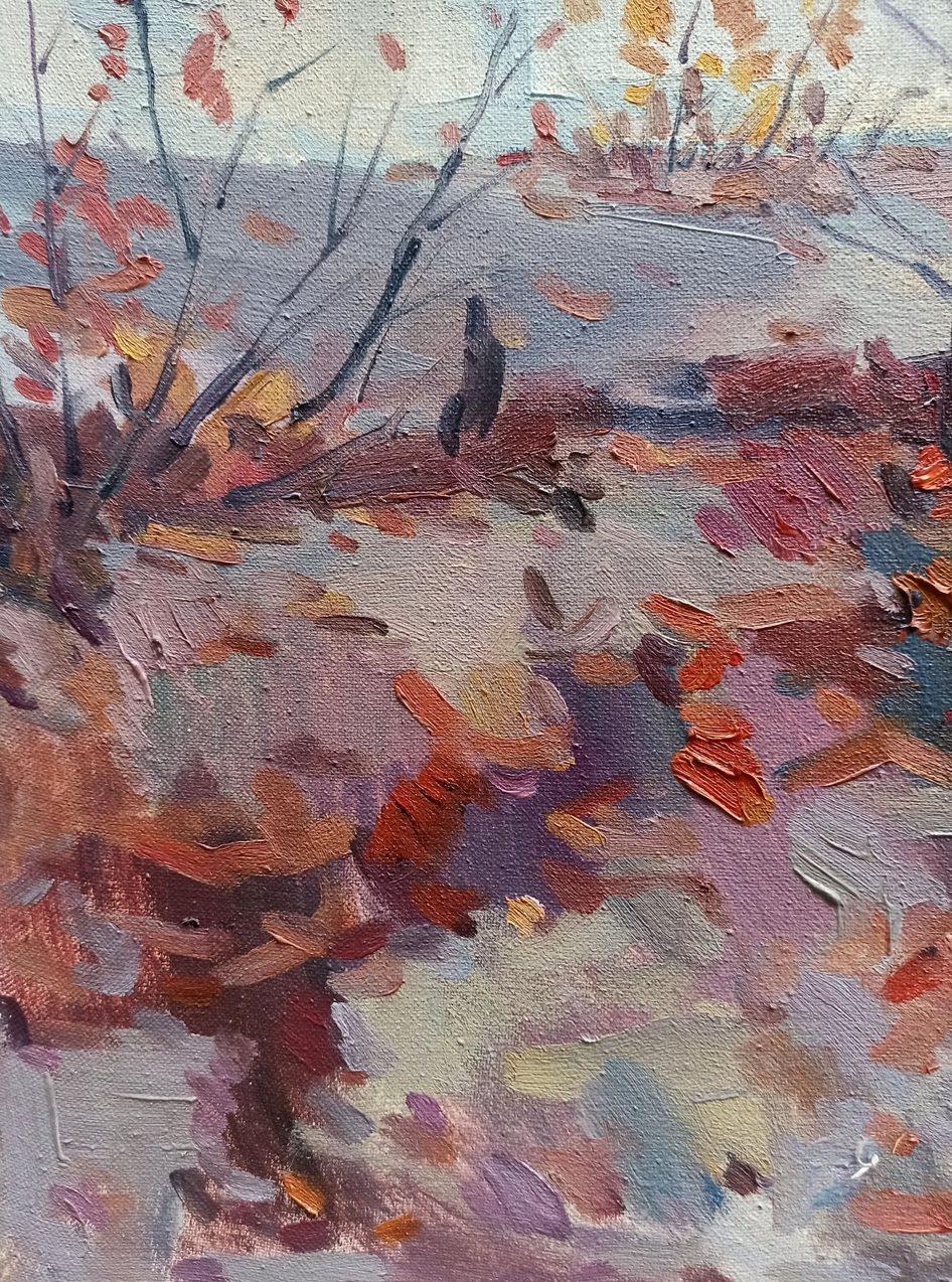Autumn Landscape, Original oil Painting, Ready to Hang For Sale 2